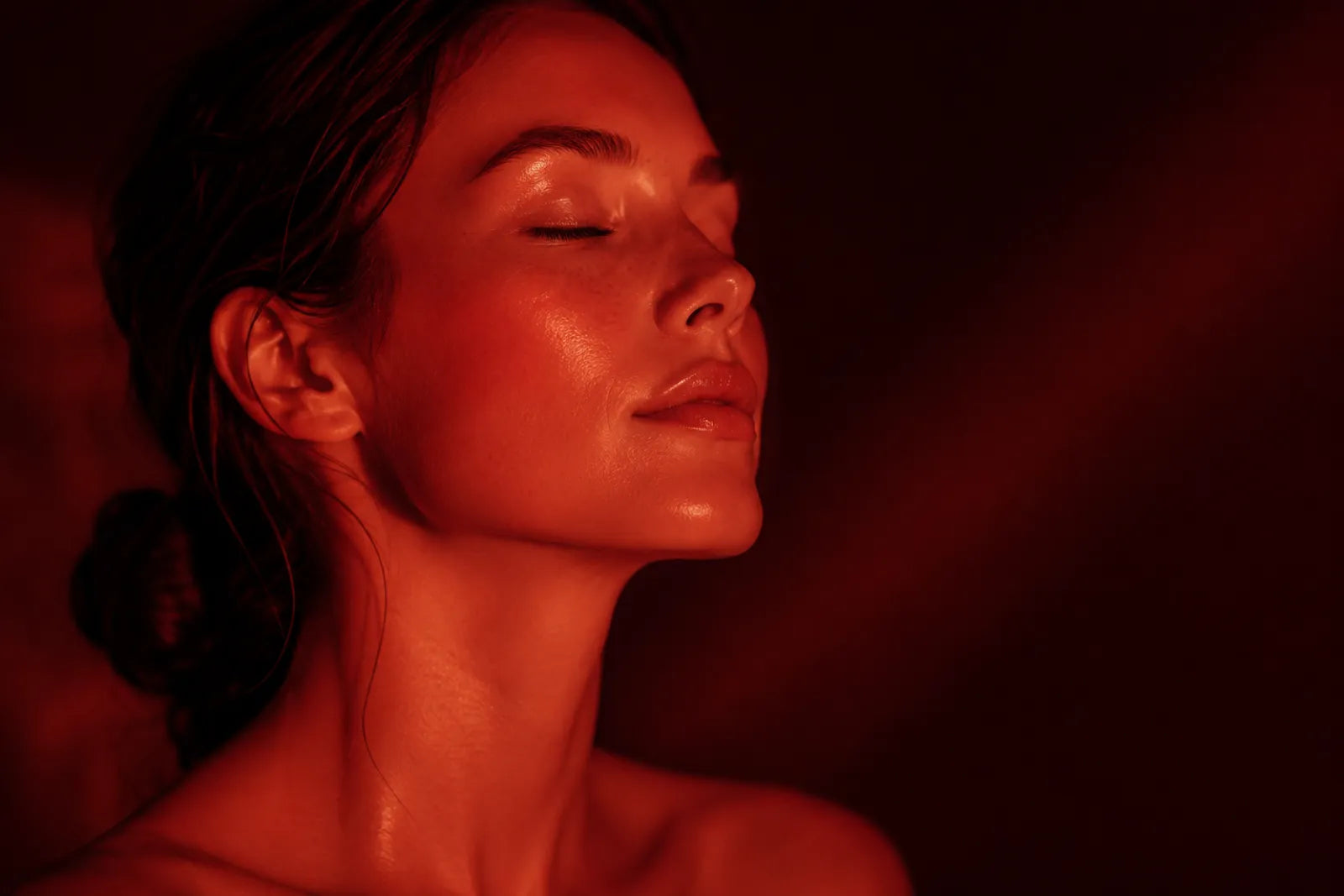 Glowing skin under red light, facts about red light therapy