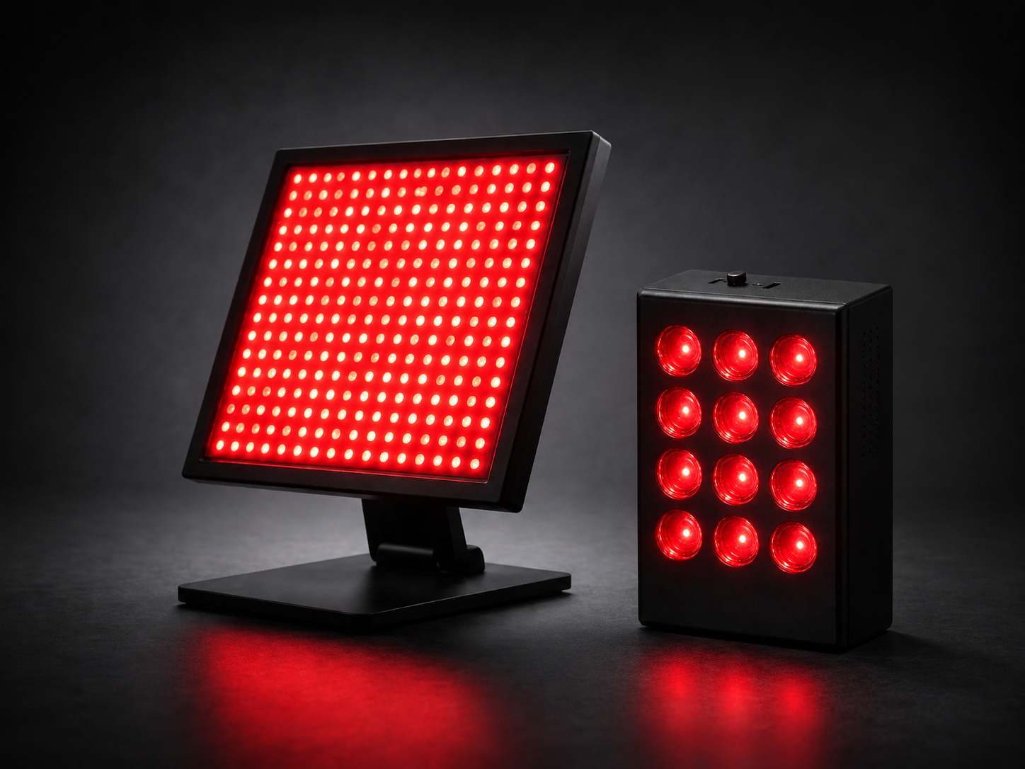 Lumovex red light therapy panels - Pro Panel 540 and portable panel