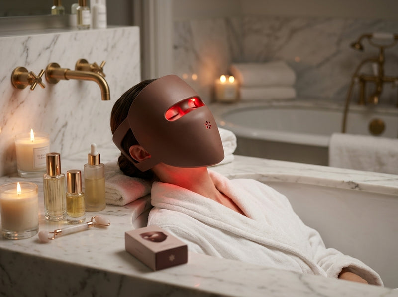 Skin Rejuvenation - Woman with LED mask